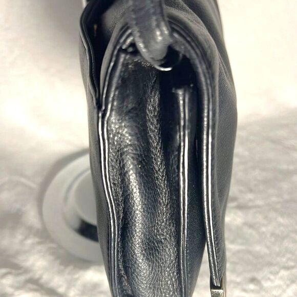 Michael Kors Black Leather Clutch with Removable Strap - Picture 4 of 11